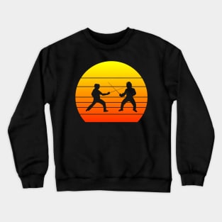 Retro fencing sword Crewneck Sweatshirt